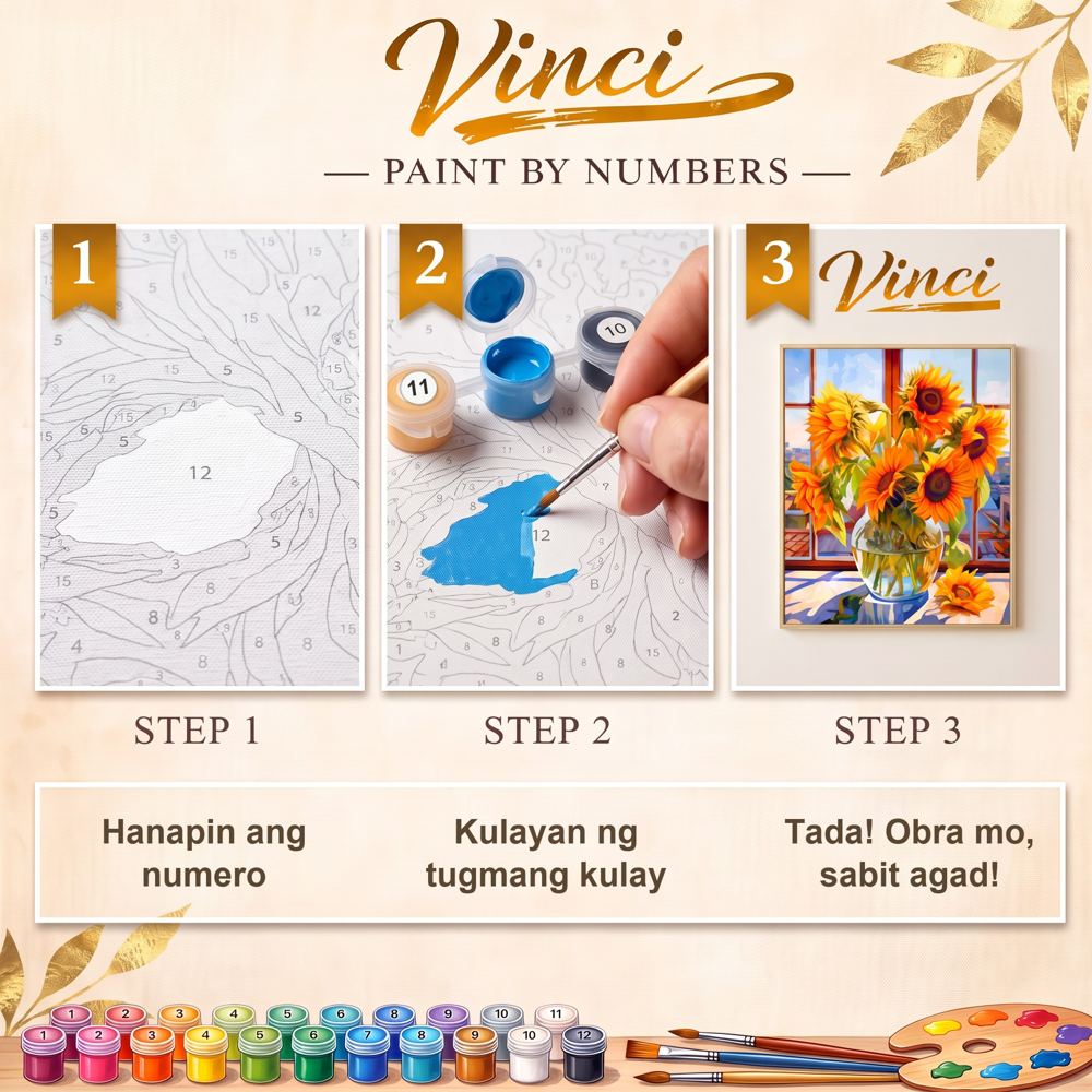 Paano gumagana ang Vinci Paint By Numbers - 3 easy steps