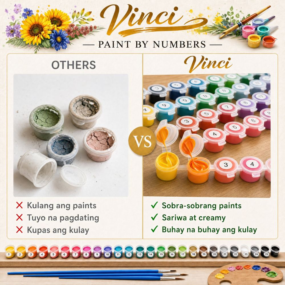Others vs Vinci - 150% vibrant paints comparison